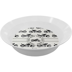 Motorcycle Melamine Bowl (Personalized)
