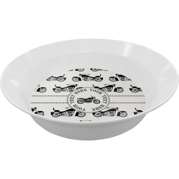 Custom Motorcycle Melamine Bowl (Personalized)