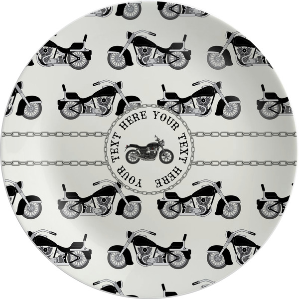 Custom Motorcycle Melamine Plate - 10" (Personalized)