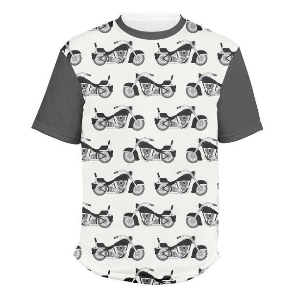 Custom Motorcycle Men's Crew T-Shirt - Medium