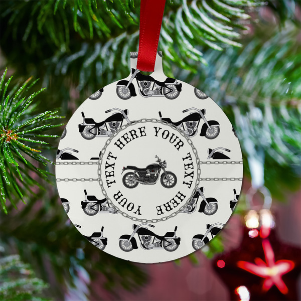 Motorcycle Metal Ball Ornament - Lifestyle