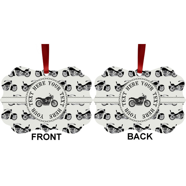 Motorcycle Metal Benilux Ornament - Front and Back (APPROVAL)