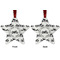 Motorcycle Metal Star Ornament - Front and Back