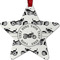 Motorcycle Metal Star Ornament - Front