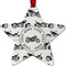 Motorcycle Metal Star Ornament - Double Sided w/ Name or Text
