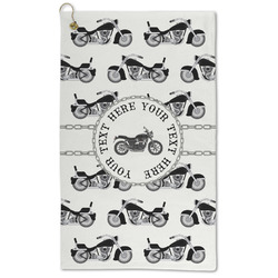 Motorcycle Microfiber Golf Towel - Large (Personalized)