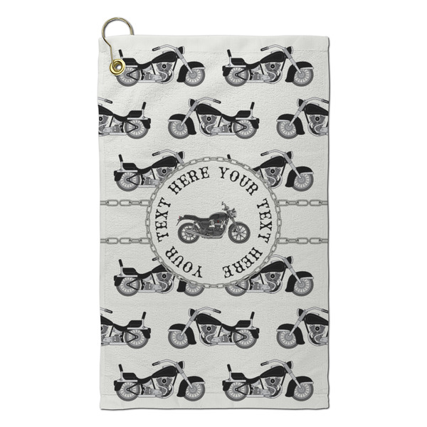 Custom Motorcycle Microfiber Golf Towel - Small (Personalized)