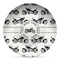 Motorcycle Microwave Safe Plastic Plate - Composite Polymer (Personalized)