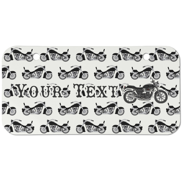 Motorcycle Mini Bicycle License Plate - Two Holes