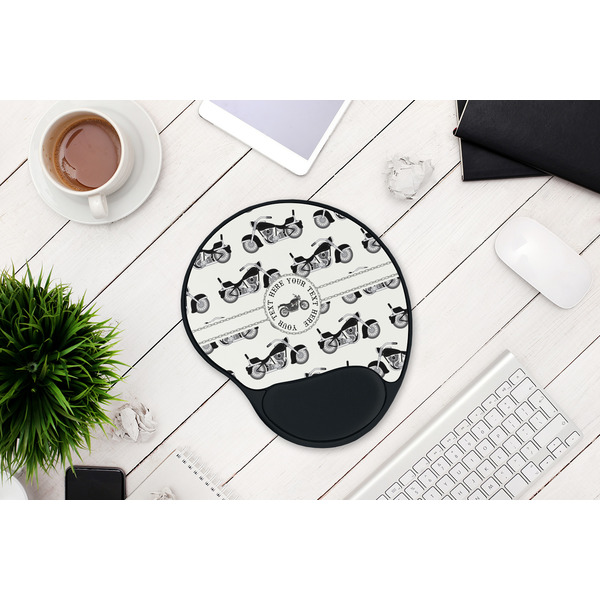 Motorcycle Mouse Pad with Wrist Rest - LIFESYTLE 1