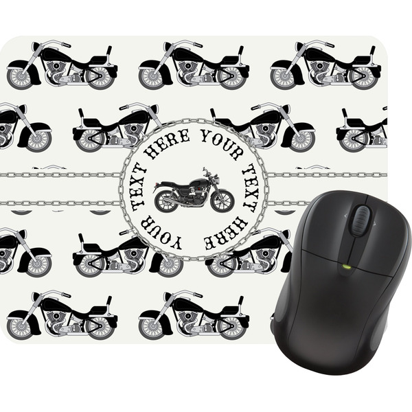Custom Motorcycle Rectangular Mouse Pad (Personalized)