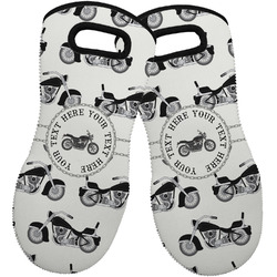 Motorcycle Neoprene Oven Mitts - Set of 2 w/ Name or Text