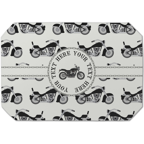 Custom Motorcycle Dining Table Mat - Octagon (Single-Sided) w/ Name or Text