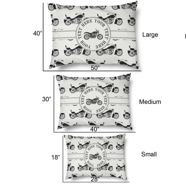 Motorcycle Outdoor Dog Beds - SIZE CHART