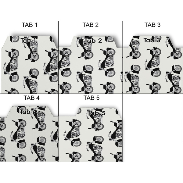 Motorcycle Page Dividers - Set of 5 - Approval