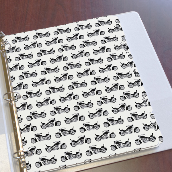 Motorcycle Page Dividers - Set of 5 - In Context