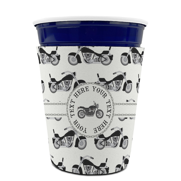 Motorcycle Party Cup Sleeves - without bottom - FRONT (on cup)