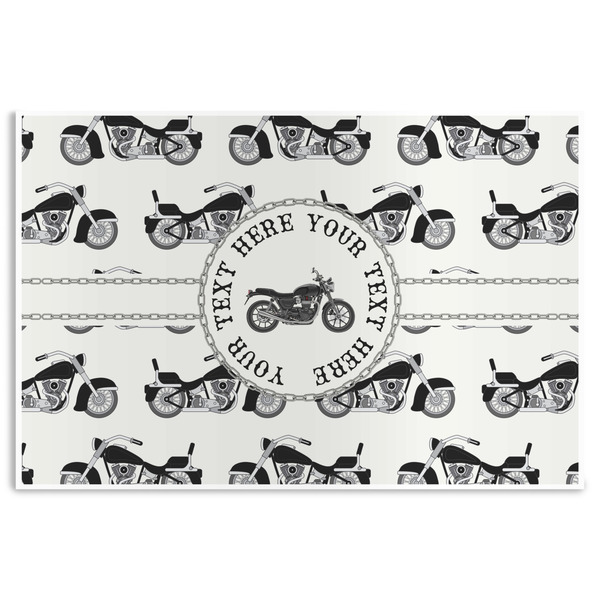 Custom Motorcycle Disposable Paper Placemats (Personalized)