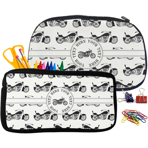 Motorcycle Pencil / School Supplies Bags Small and Medium