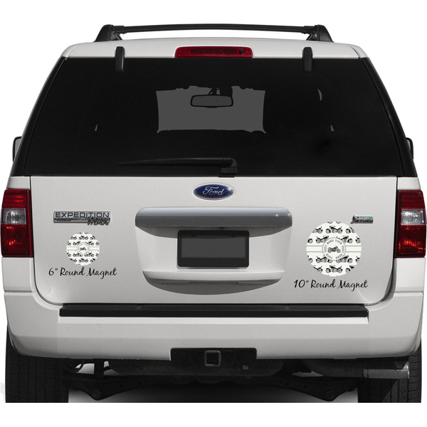 Motorcycle Personalized Car Magnets on Ford Explorer