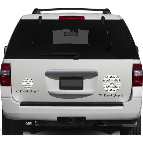 Motorcycle Personalized Car Magnets on Ford Explorer