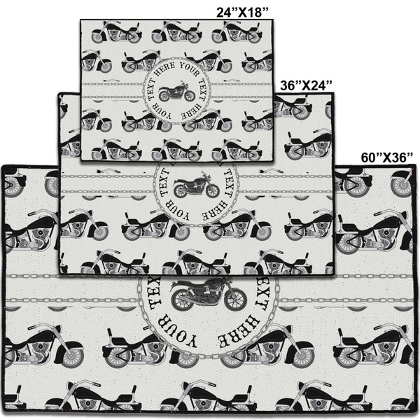 Motorcycle Personalized Door Mat - Group Parent IMF