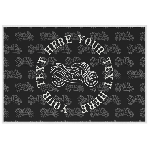 Motorcycle Personalized Placemat (Back)
