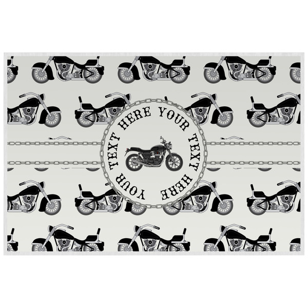 Custom Motorcycle Laminated Placemat w/ Name or Text