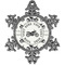 Motorcycle Vintage Snowflake Ornament (Personalized)