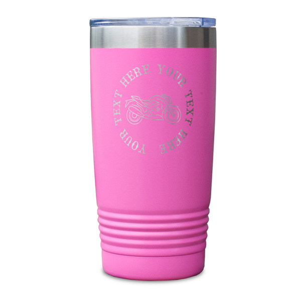 Motorcycle Pink Polar Camel Tumbler - 20oz - Single Sided - Approval