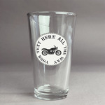 Motorcycle Pint Glass - Full Color Logo (Personalized)