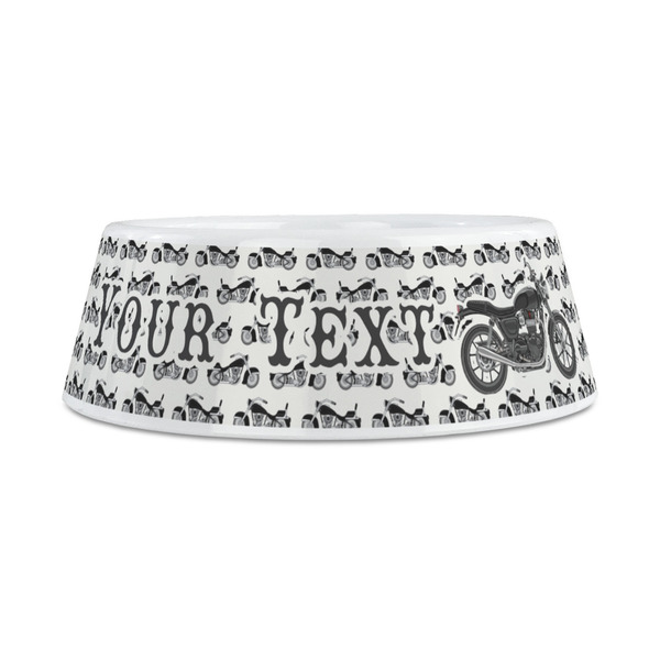 Motorcycle Plastic Dog Bowls - Medium - FRONT