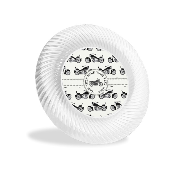 Custom Motorcycle Plastic Party Appetizer & Dessert Plates - 6" (Personalized)