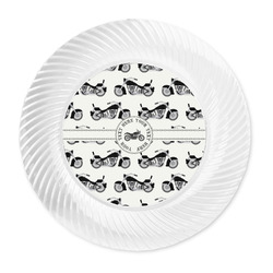 Motorcycle Plastic Party Dinner Plates - 10" (Personalized)