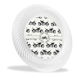 Motorcycle Plastic Party Dinner Plates - 10" (Personalized)