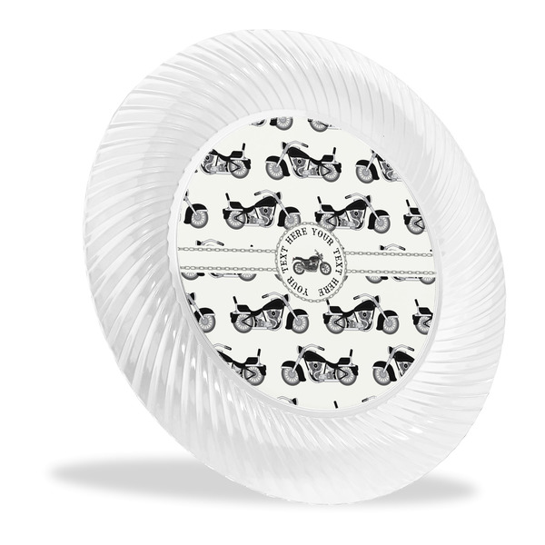 Custom Motorcycle Plastic Party Dinner Plates - 10" (Personalized)