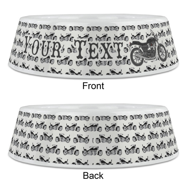 Motorcycle Plastic Pet Bowls - Large - APPROVAL