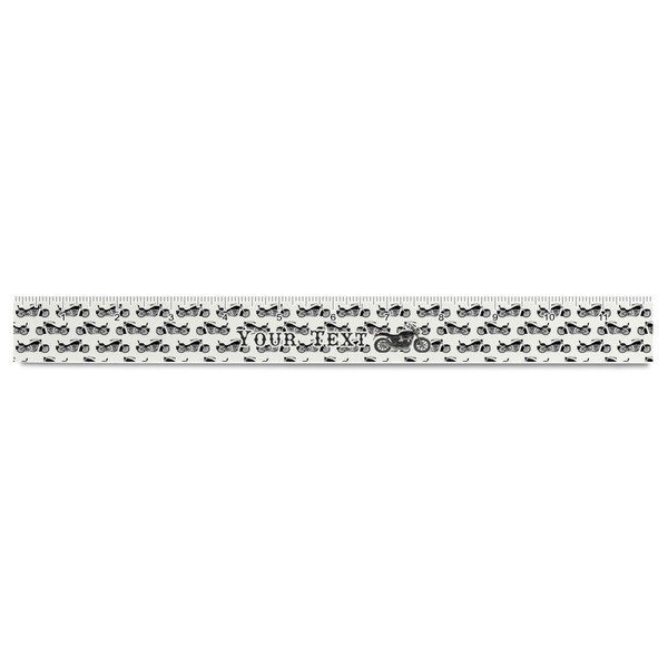 Motorcycle Plastic Ruler - 12" - FRONT