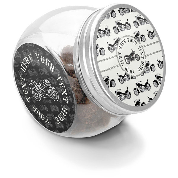 Custom Motorcycle Puppy Treat Jar (Personalized)