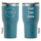 Motorcycle RTIC Tumbler - Dark Teal - Double Sided - Front & Back