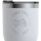 Motorcycle RTIC Tumbler - White - Close Up