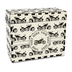 Motorcycle Wood Recipe Box - Full Color Print (Personalized)