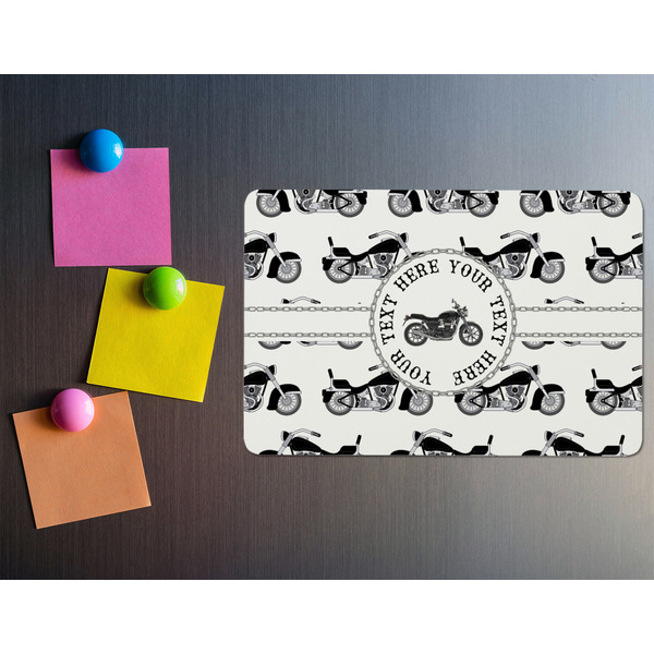 Motorcycle Rectangular Fridge Magnet - LIFESTYLE