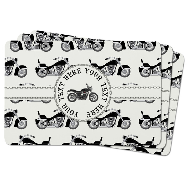 Motorcycle Rectangular Fridge Magnet - THREE