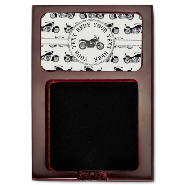 Motorcycle Red Mahogany Sticky Note Holder - Flat