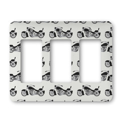 Motorcycle Rocker Style Light Switch Cover - Three Switch
