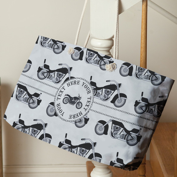 Motorcycle Large Rope Tote - Life Style