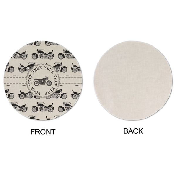 Motorcycle Round Linen Placemats - APPROVAL (single sided)