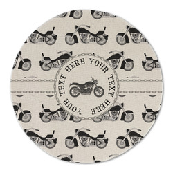 Motorcycle Round Linen Placemat (Personalized)