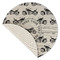 Motorcycle Round Linen Placemats - Front (folded corner single sided)